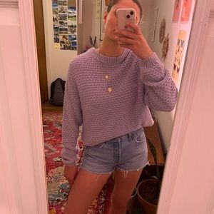 Lavender sweater!